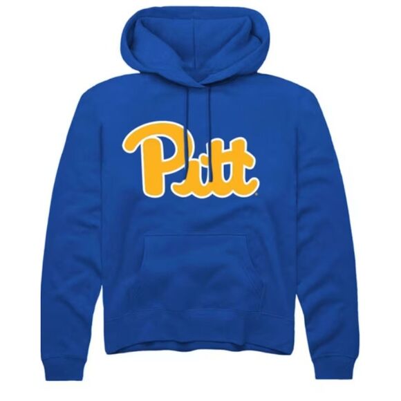 NEW NWOT Unisex Small Royal Blue Athletic PITT PANTHERS Hoodie Hooded Sweatshirt - Picture 1 of 3